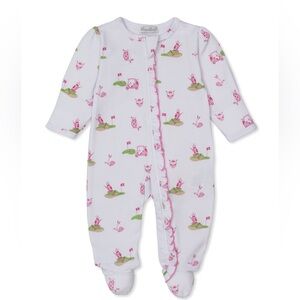 Kissy Kissy Golf Pink Zip Footie 3-6 months